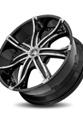 Diablo DNA Wheel 24x10 Blank 35 73.1 Gloss Black                                     - DNA-241BLNK3573B - Image 4